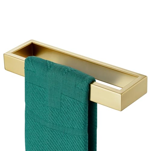 Towel Ring Brushed Gold Hand Towel Holder 9 Inch Kitchen Towel Hanger Rack Stainless Steel Bathroom Hardware Wall Mounted