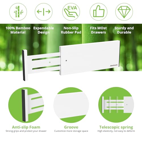 4 Pack Expandable Drawer Dividers