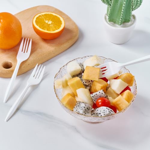 2000 Count White Plastic Forks