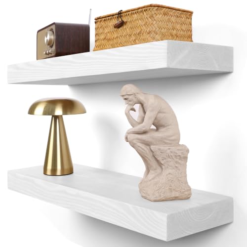 Floating Shelves 2 inch Thick for Wall Set of 2 (2 Count)