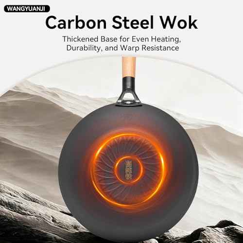 11.8" High Purity Iron Wok Pan