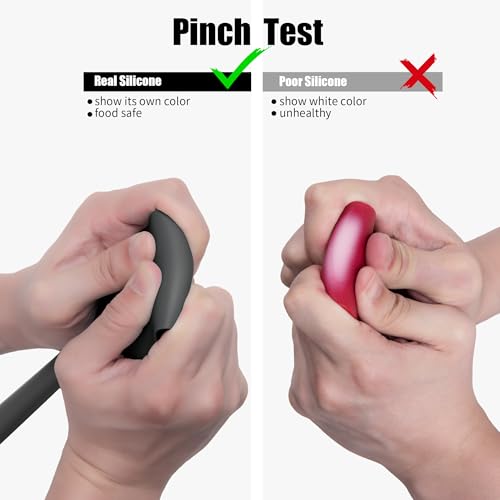 600°F Heat Resistant Silicone Spatula Scrapers (3 Count)