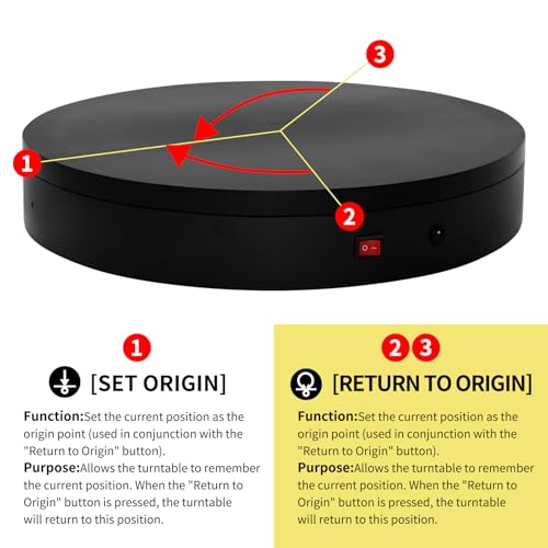 15.8In Remote Motorized Electric Turntable Rotating Display Stand Rotating Platform Photography Turntable motorized lazy susan base giratoria para for Photography