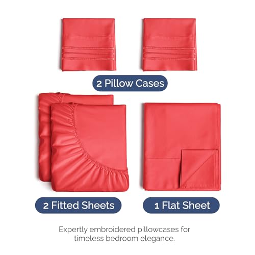 Split King Size 5 Piece Sheet Set