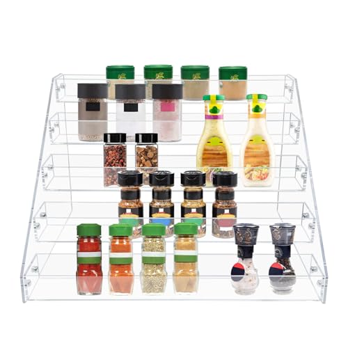 Clear Acrylic Spice Rack for Countertops