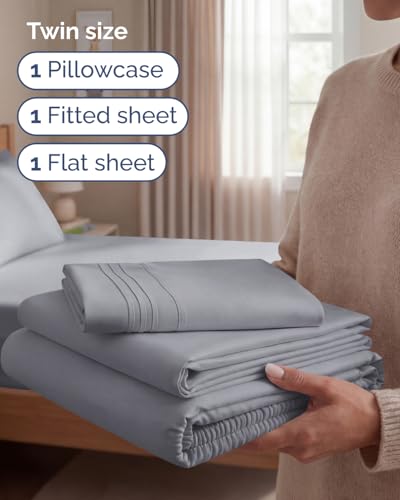 Twin Size 3 Piece Sheet Set