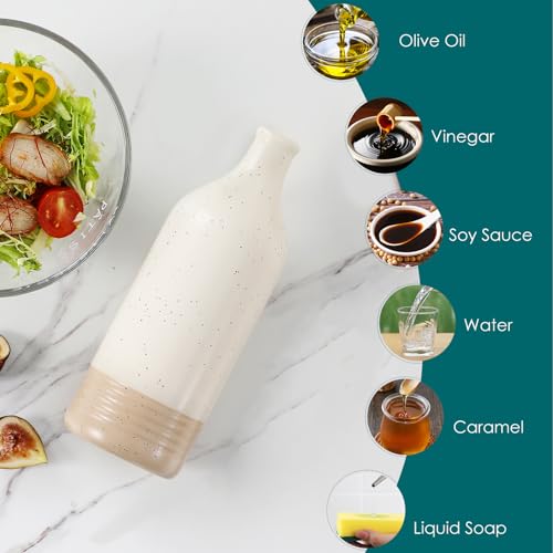 20 Oz Ceramic Olive Oil Dispenser Bottle