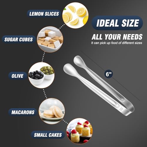 12 PCS Mini Serving Tongs (12 Count)