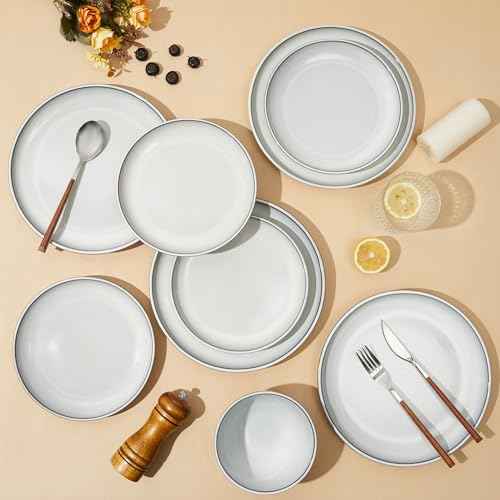 Stoneware Dinnerware Sets for 4
