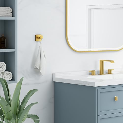 Bathroom Towel Hook Brushed Dark Gold (2 Count)