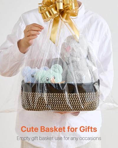 Small Woven Storage Basket for Organizing (3 Count)