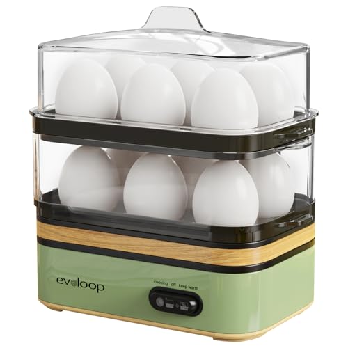 Rapid Egg Cooker Electric 12 Eggs Capacity (12 Count)