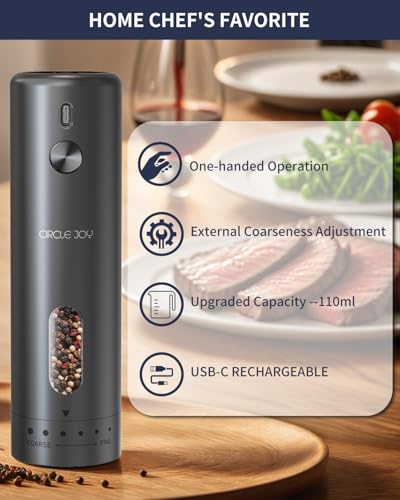 Electric Pepper Grinder Rechargeable