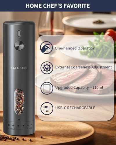 Electric Pepper Grinder Rechargeable