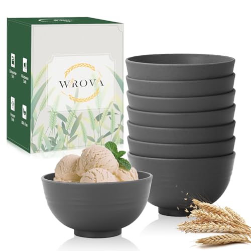 wheat straw small bowls 10oz set of 8