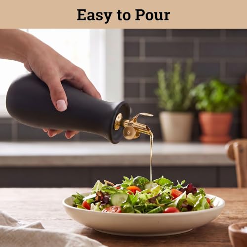Ceramic Olive Oil Dispenser with Self