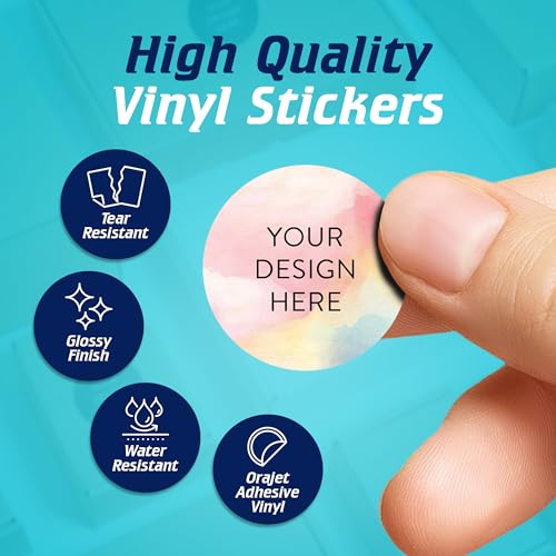 Custom Vinyl Stickers Your Image (100 Count)