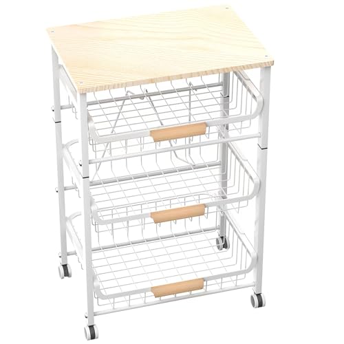 4 Layer Fruit Basket Kitchen Food Storage Organizer and Storage Rack
