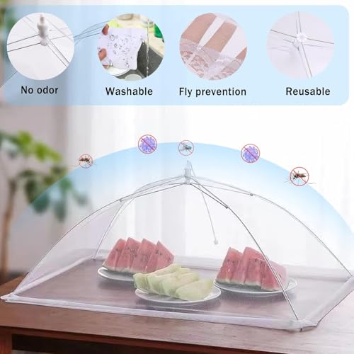 2Pcs 40x24 Extra Large Mesh Food Cover Tent for Outside