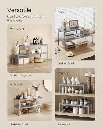 Spice Rack Expandable Kitchen Countertop Shelf (2 Count)