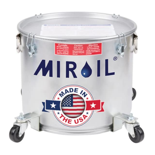 Oil Disposal Caddy with Caster Wheels