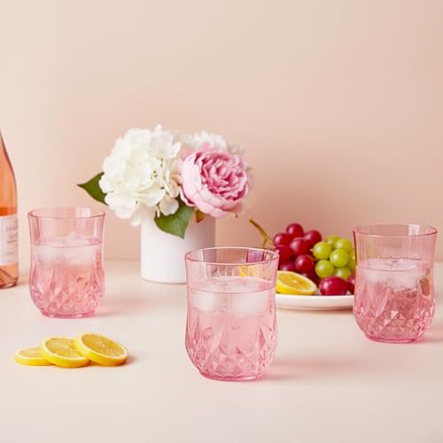100 Pack Plastic Stemless Wine Glasses (100 Count)