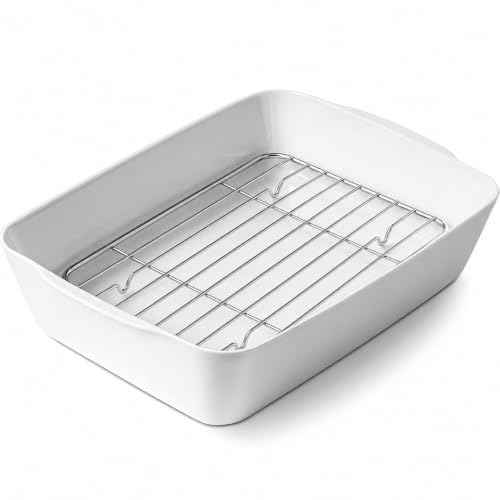 HOMBENE 4.2 QT Deep Ceramic Baking Dish