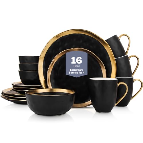 Florian Modern Porcelain 16 Piece Dinnerware Set (16 Count)