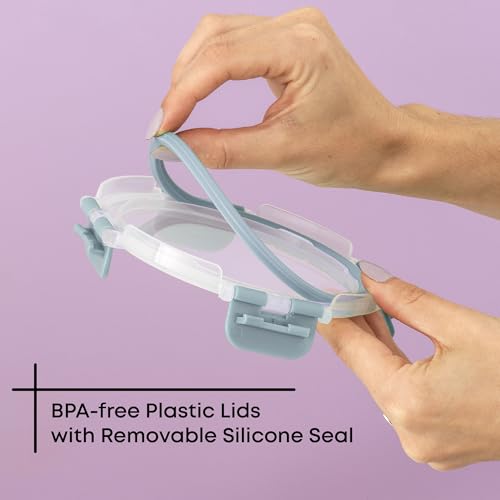 24pc Borosilicate Glass Storage Containers with Lids (24 Count)