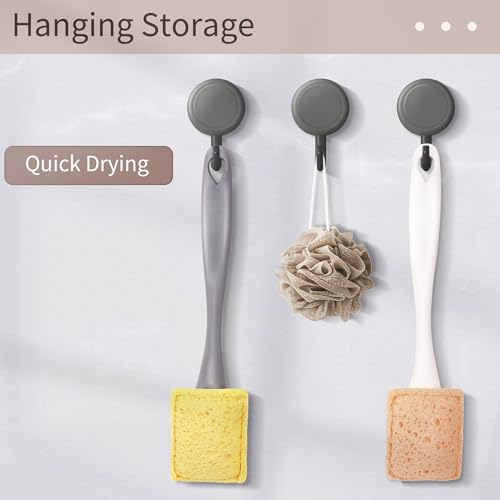 Dish Brush Refill 5 Pcs Sponge Refills Fits Hook and Loop Handles