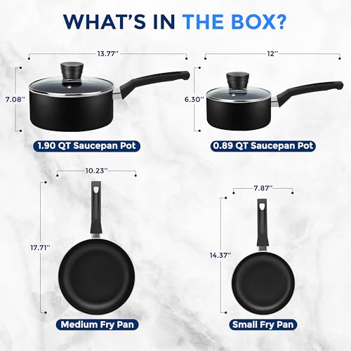6 Piece Pots and Pans Set