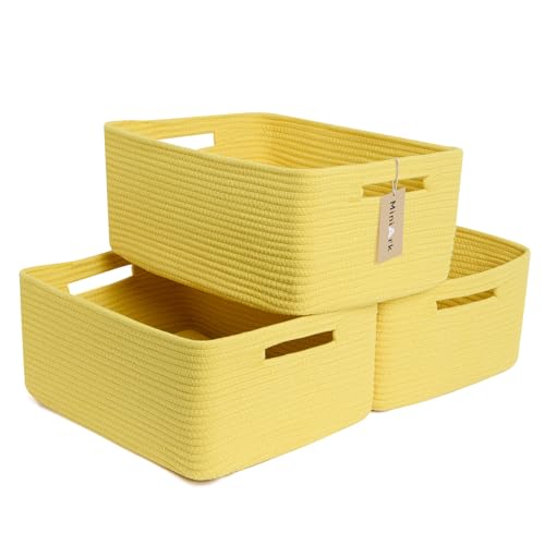 Large Storage Baskets for Shelves (3 Count)