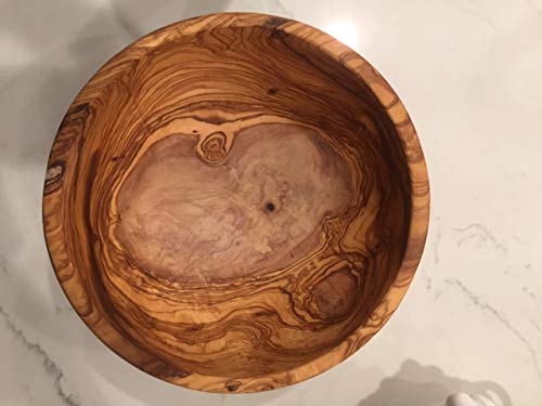 11" Artisan Olive Wood Serving Bowl