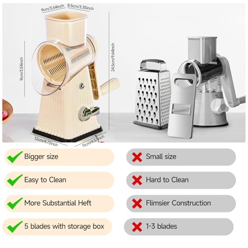 Xilrvna RotaryCheese Grater (42.4 Ounce)