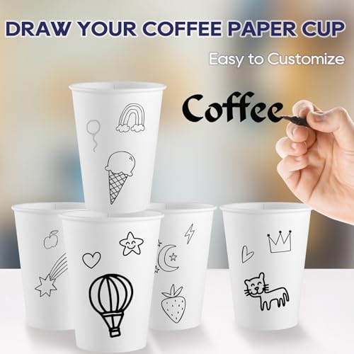 1000 pack Paper Cups 12 oz (1000 Count)