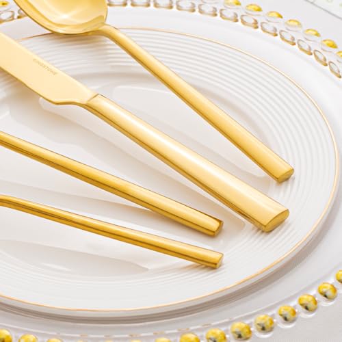 Gold Silverware Set for 8 (40 Count)