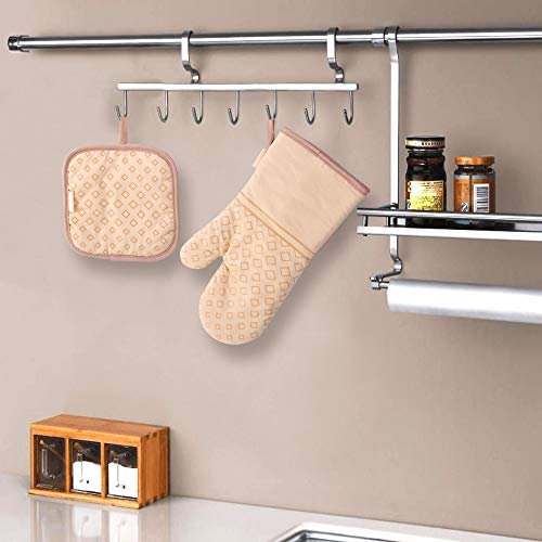 Set of 4 Oven Mitts and Pot Holders (4 Count)