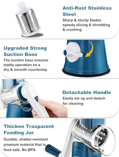 Rotary Cheese Grater Hand Crank