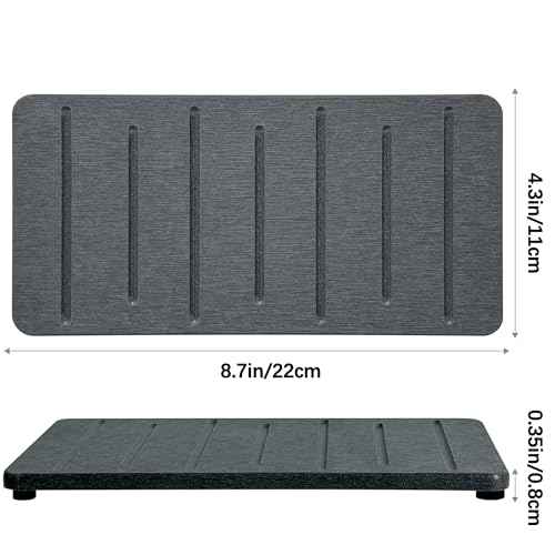 2PCS Water Absorbing Stone Tray for Cosmetics & Hand Soap & Houseplants (2 Count)