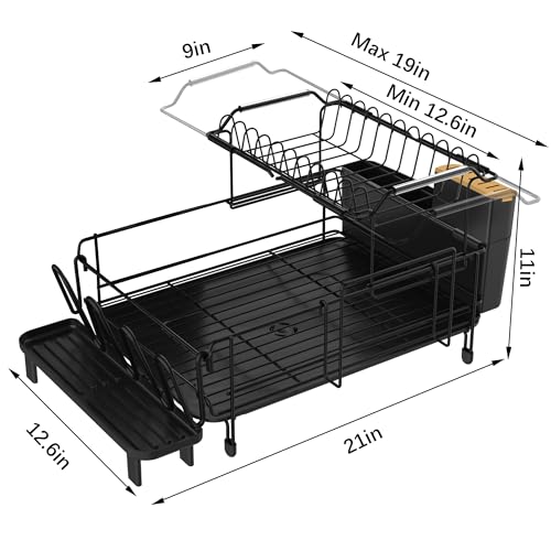 Large 2 Tier Dish Drying Rack for Kitchen Counter