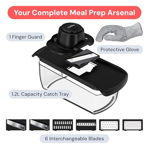 Pro Mandoline Vegetable Slicer & Grater with Container