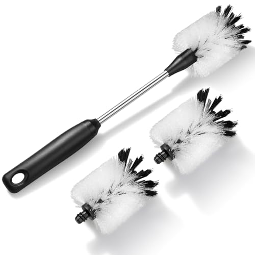 Bottle Cleaning Brush with 2 Replaceable Heads