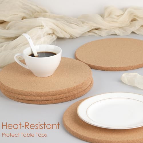 Cork Trivets for Hot Dishes 8 Pack 8 inch High (8 Count)