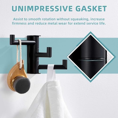 Swivel Towel Hook with 3 Arms
