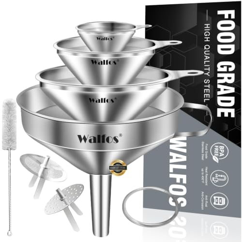 Stainless Steel Funnel (4 Count)
