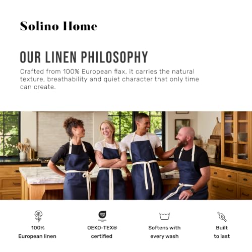 100% Pure Linen Apron Natural