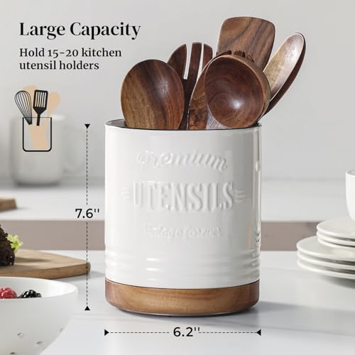 360° Rotating Extra Large Cooking Utensil Holder