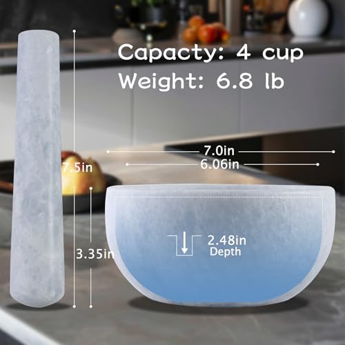 Luxury Marble Mortar and Pestle Set