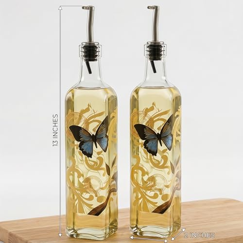 2 Pack Glass Olive Oil Dispenser (2 Count)