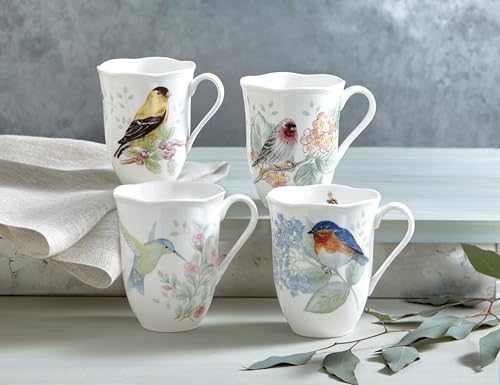Butterfly Meadow Flutter Porcelain Mug Set for 4 (4 Count)